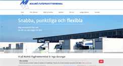 Desktop Screenshot of malmoflygfrakt.se